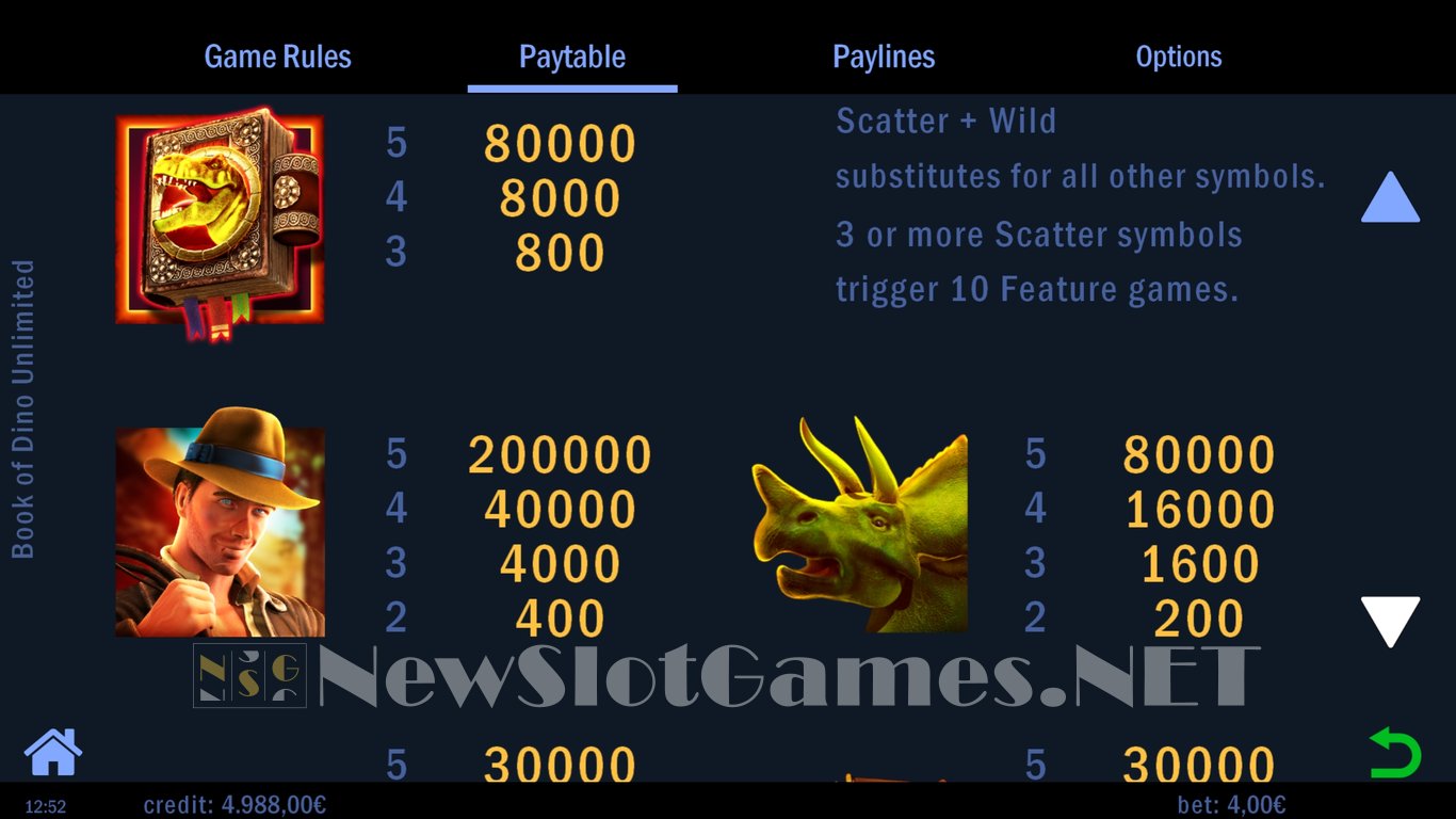 Book of Dino Unlimited Slot Slot Image in Demo - pic. 4