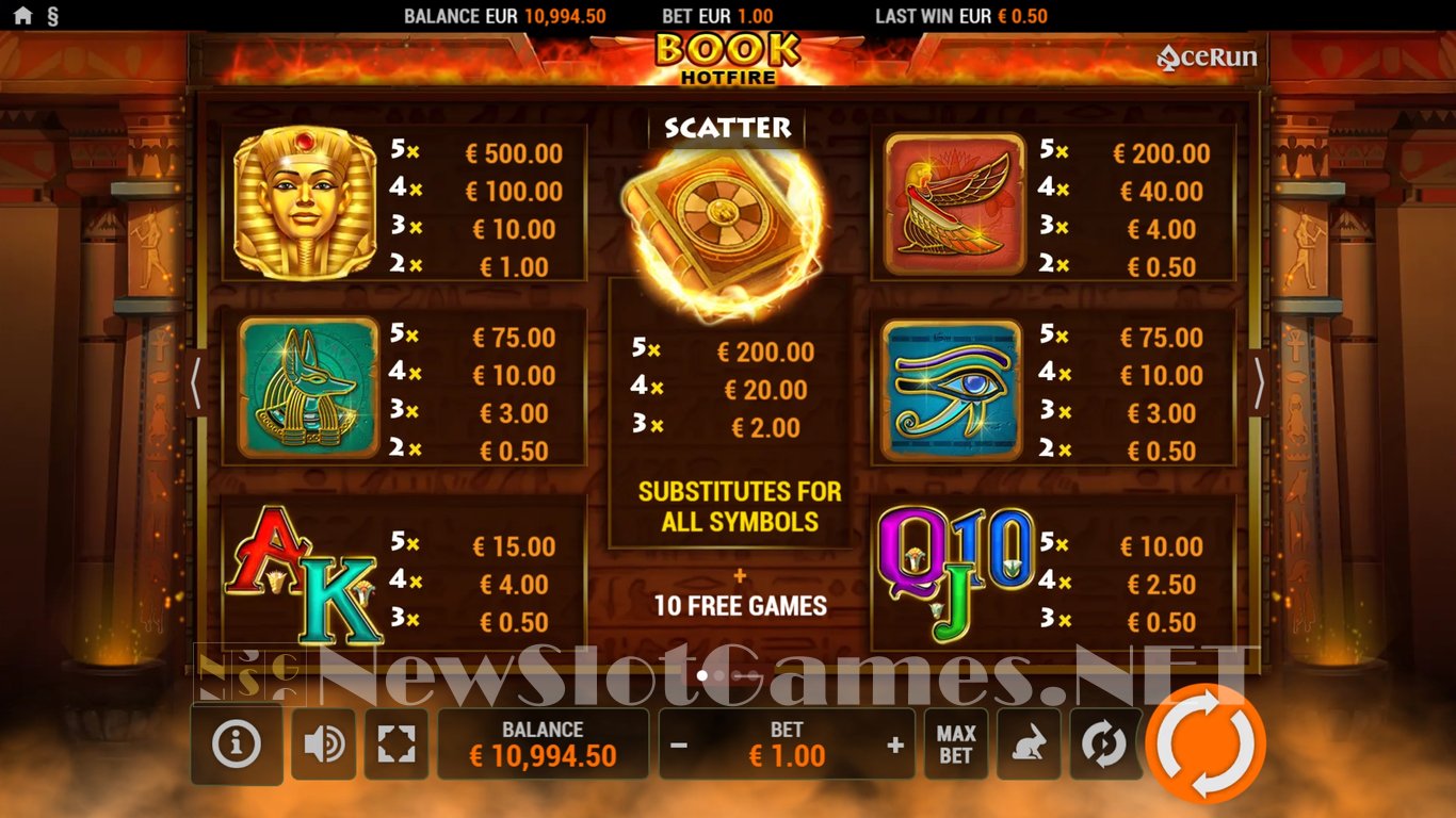 Book Hotfire Slot Slot Image in Demo - pic. 5
