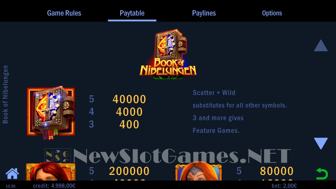 Book of Nibelungen Slot Slot Image in Demo - pic. 6