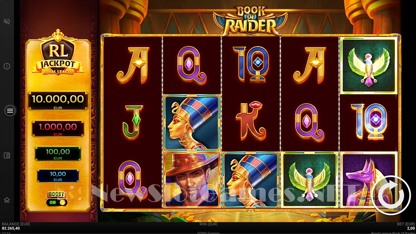 Book of Raider Royal League Slot Slot Image in Demo - pic. 3