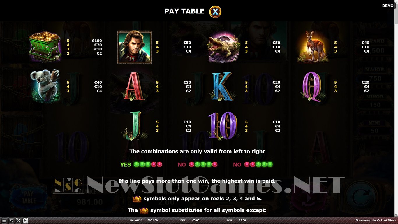 Boomerang Jacks Lost Mines Slot Slot Image in Demo - pic. 7