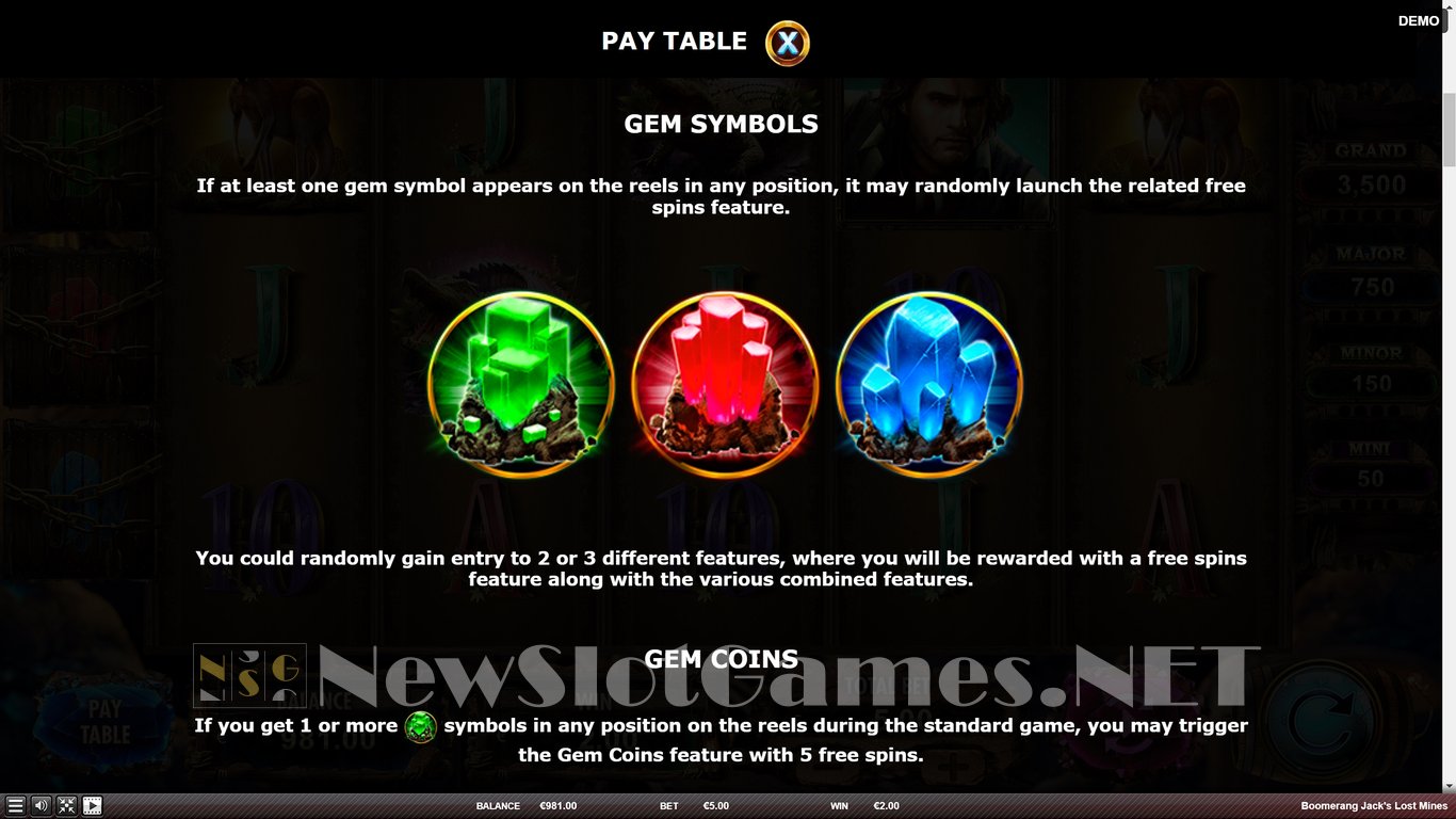 Boomerang Jacks Lost Mines Slot Slot Image in Demo - pic. 8