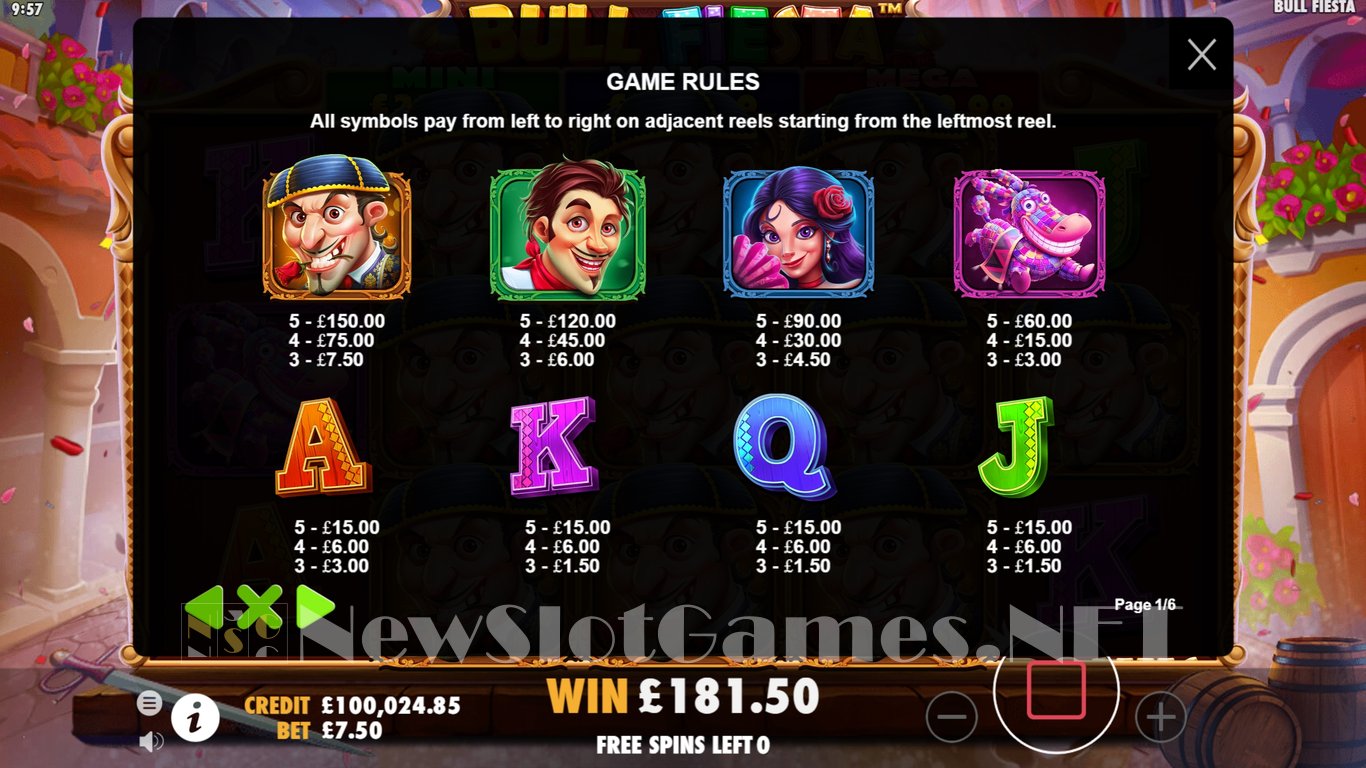 Bull Fiesta Slot Slot Image in Demo - pic. 11