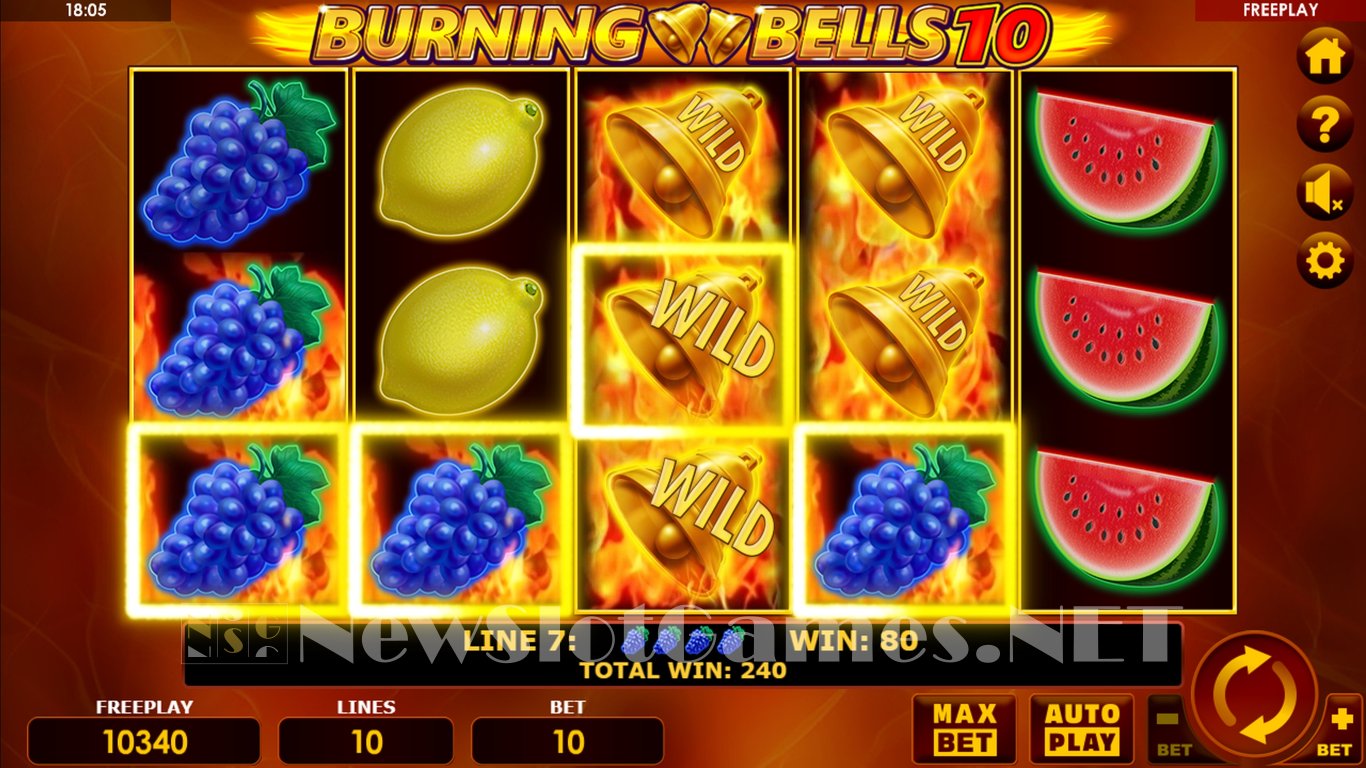 Burning Bells 10 Slot Slot Image in Demo - pic. 7