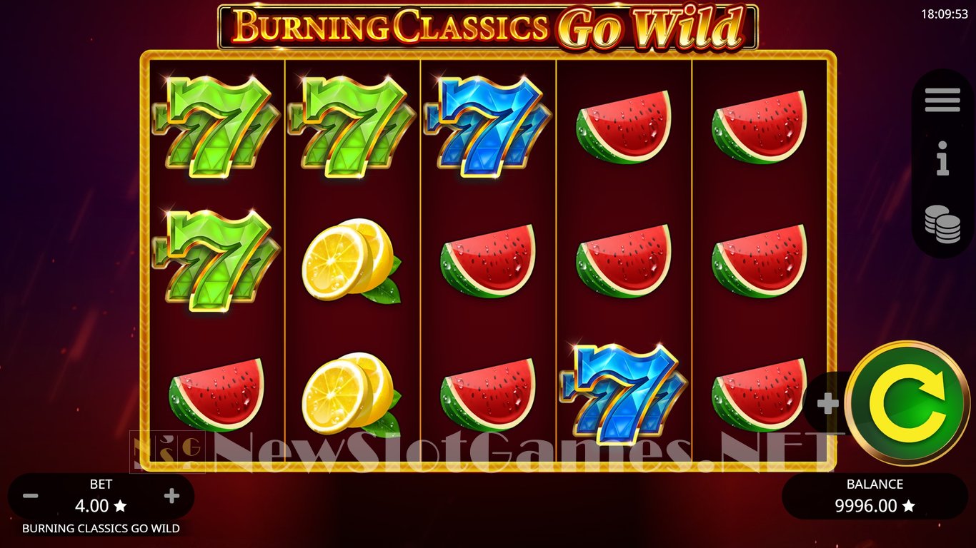 Burning Classics Go Wild Slot Demo Image