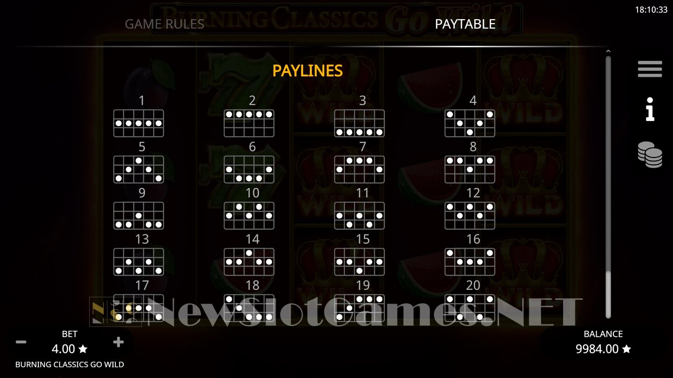 Burning Classics Go Wild Slot Slot Image in Demo - pic. 9