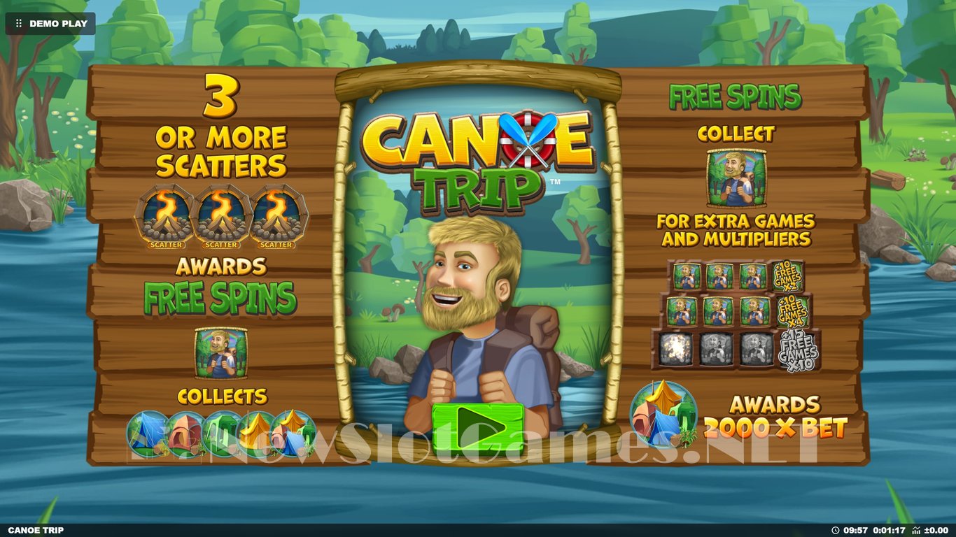 Canoe Trip Slot Demo Image