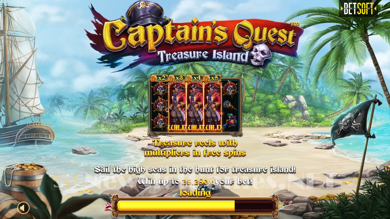Captains Quest Treasure Island Slot Demo Image
