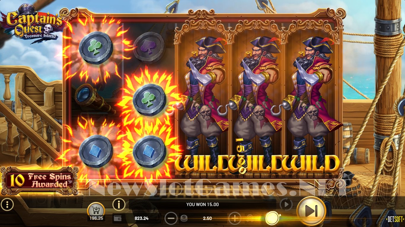 Captains Quest Treasure Island Slot Slot Image in Demo - pic. 12