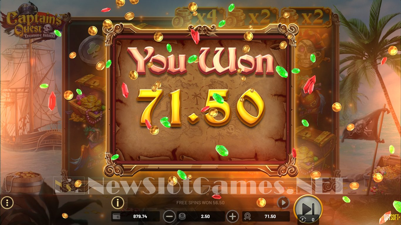 Captains Quest Treasure Island Slot Slot Image in Demo - pic. 16