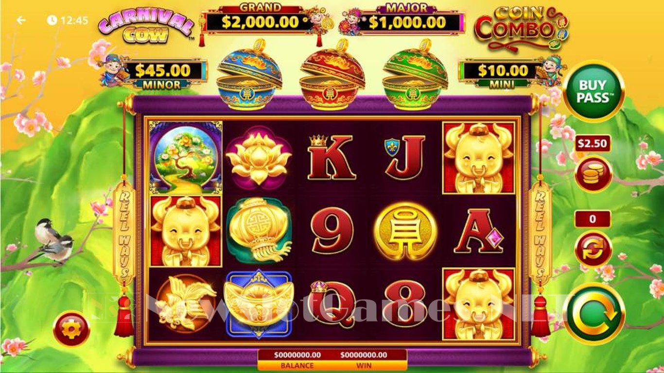 Carnival Cow Coin Combo Slot Demo Image