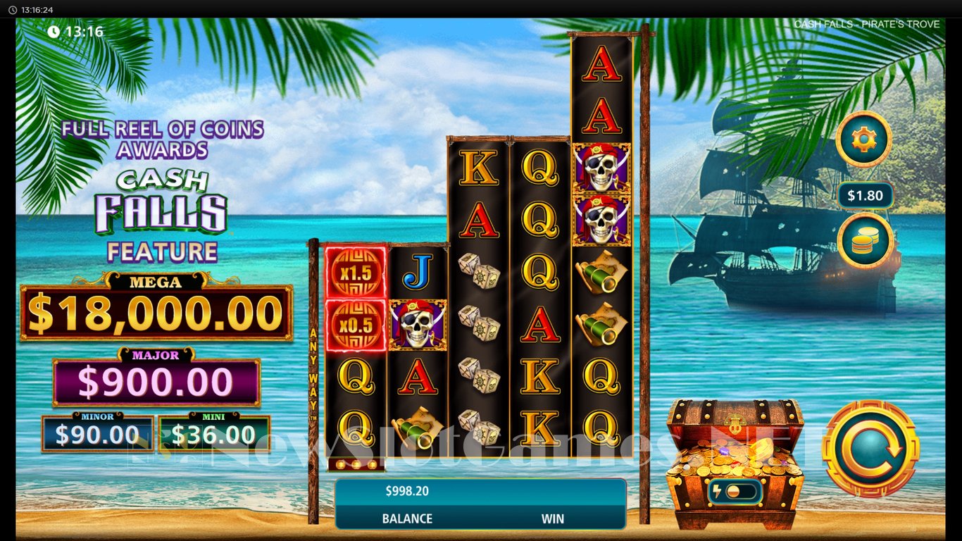 Cash Falls Pirates Trove Slot Slot Image in Demo - pic. 2