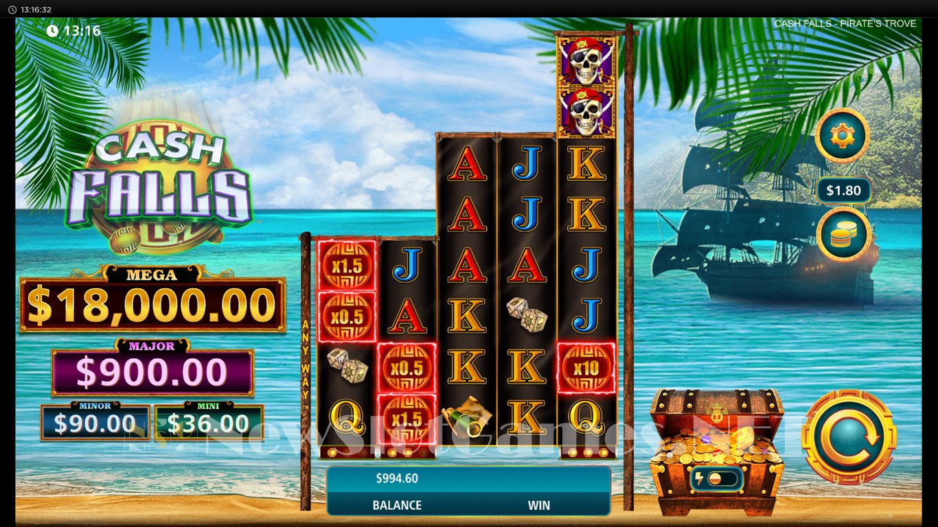 Cash Falls Pirates Trove Slot Slot Image in Demo - pic. 3