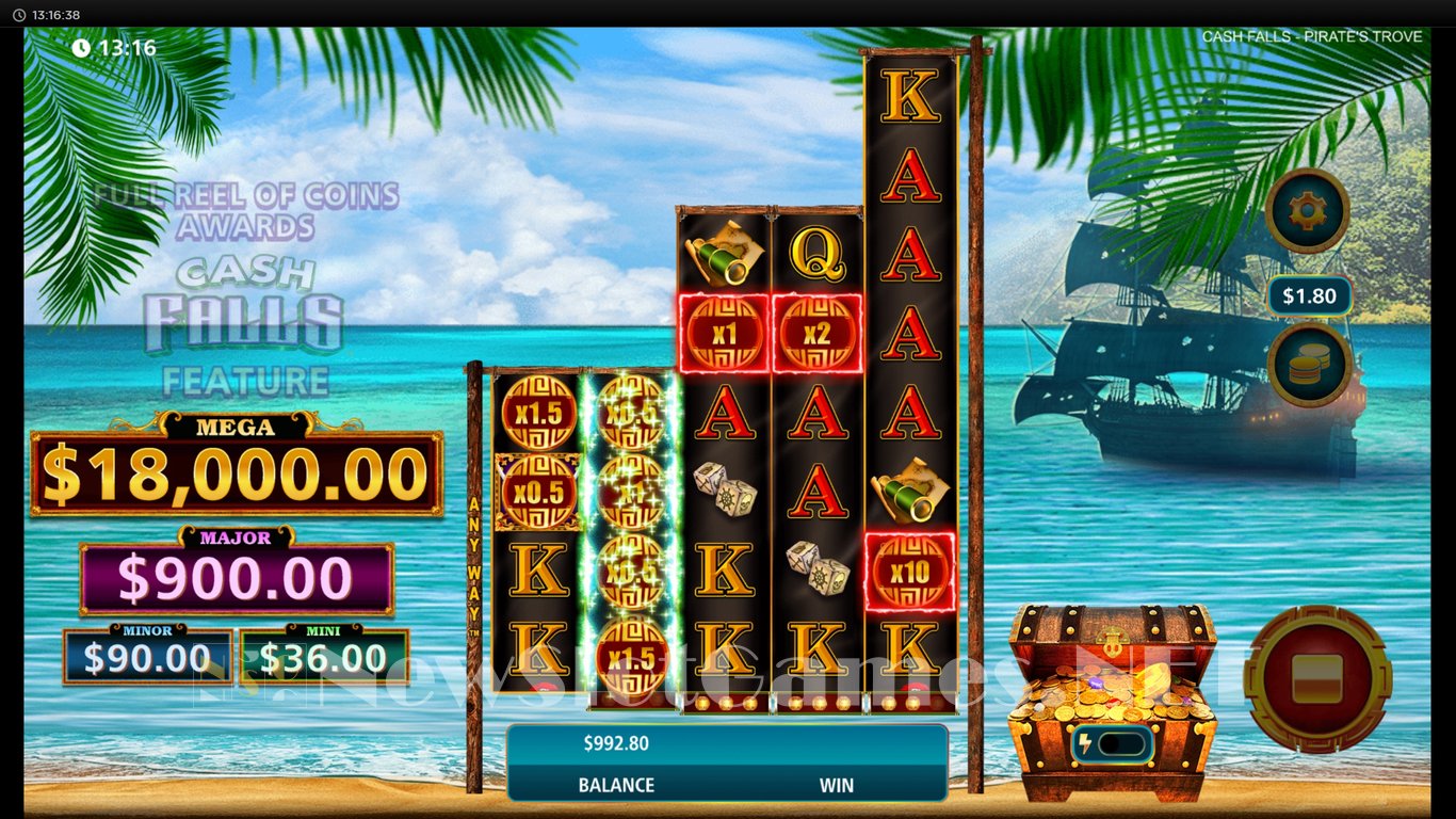 Cash Falls Pirates Trove Slot Slot Image in Demo - pic. 4