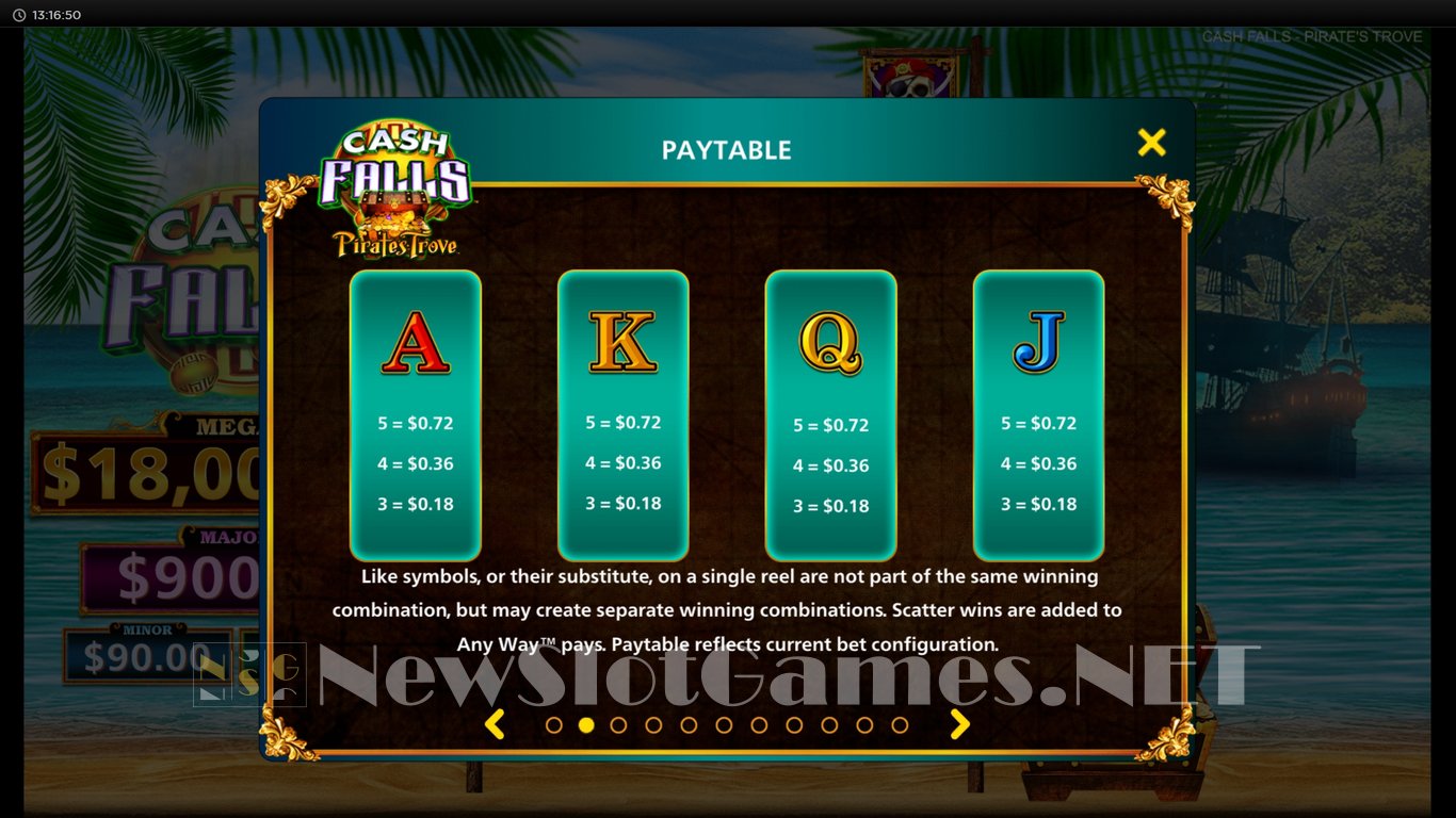 Cash Falls Pirates Trove Slot Slot Image in Demo - pic. 6