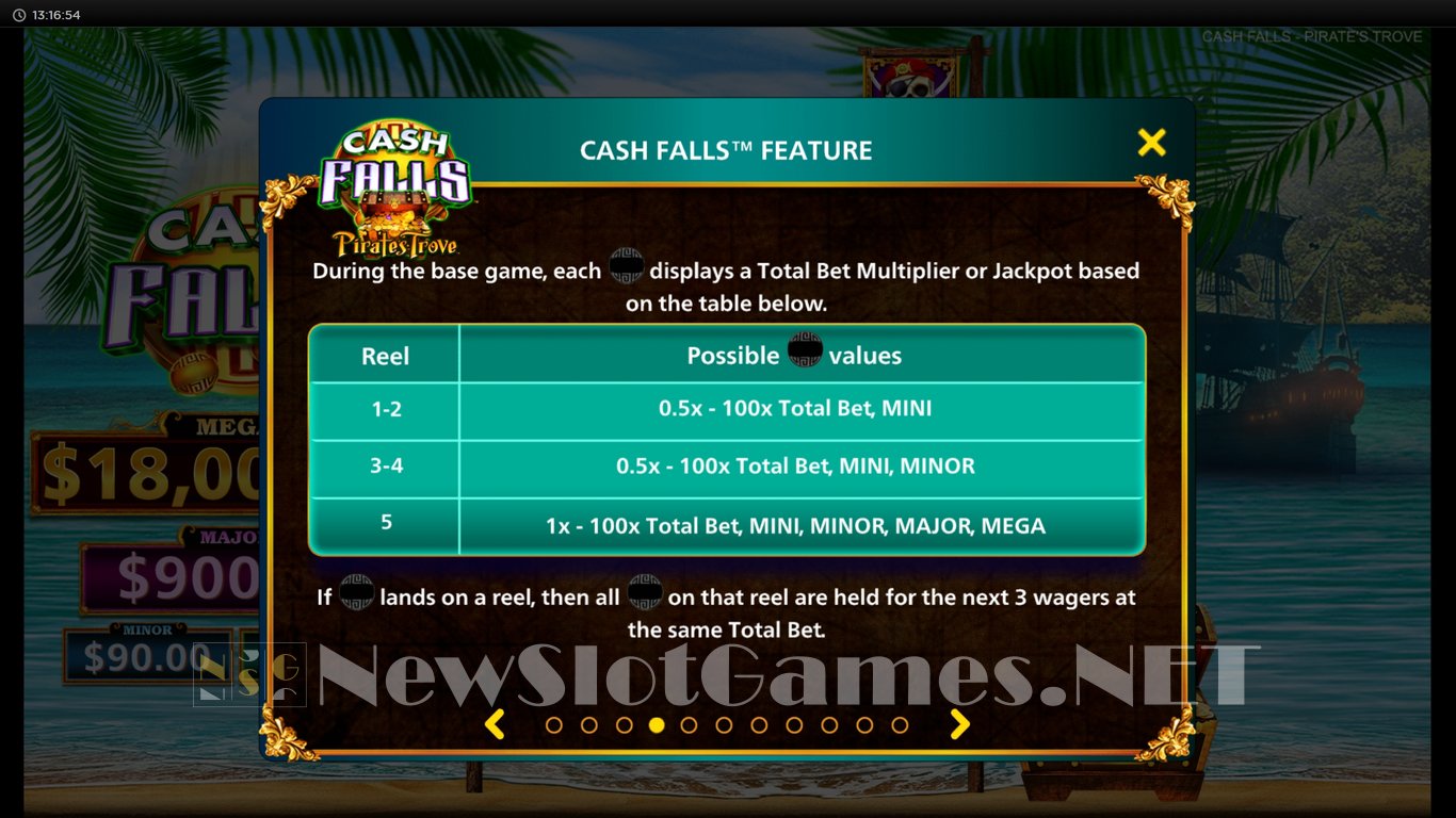 Cash Falls Pirates Trove Slot Slot Image in Demo - pic. 8