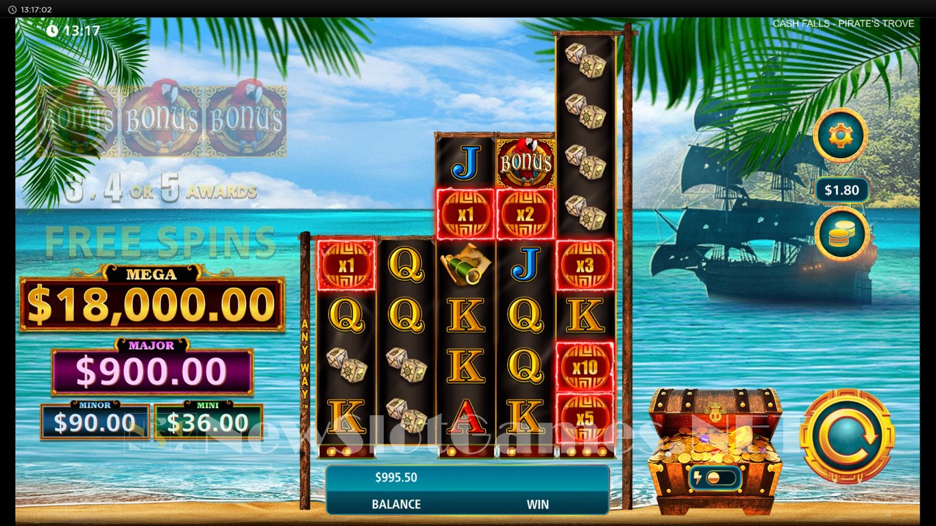 Cash Falls Pirates Trove Slot Slot Image in Demo - pic. 9
