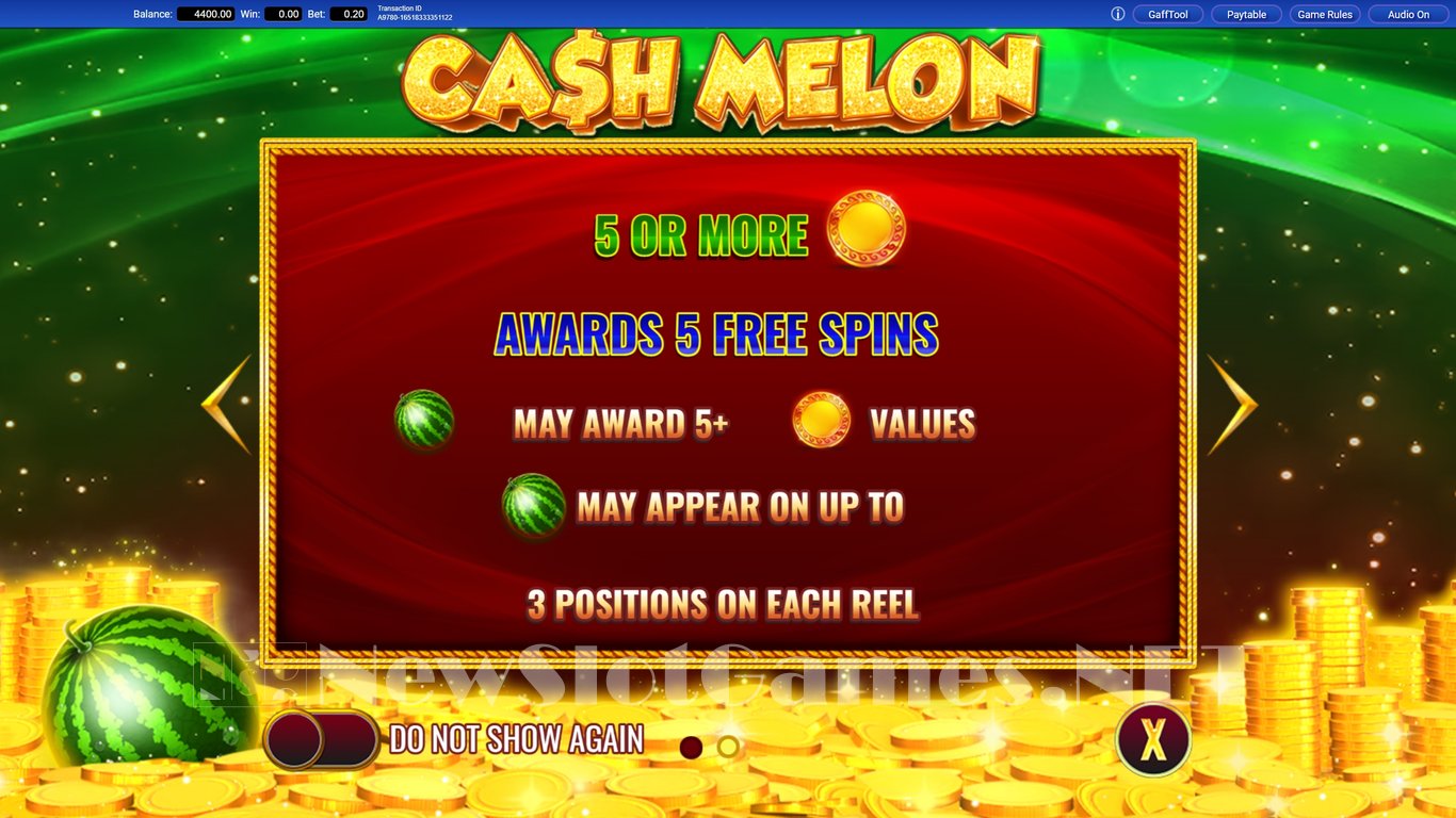 Cash Melon Slot Demo Image