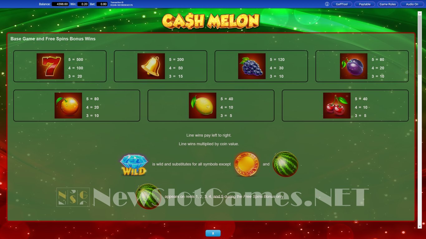 Cash Melon Slot Slot Image in Demo - pic. 4