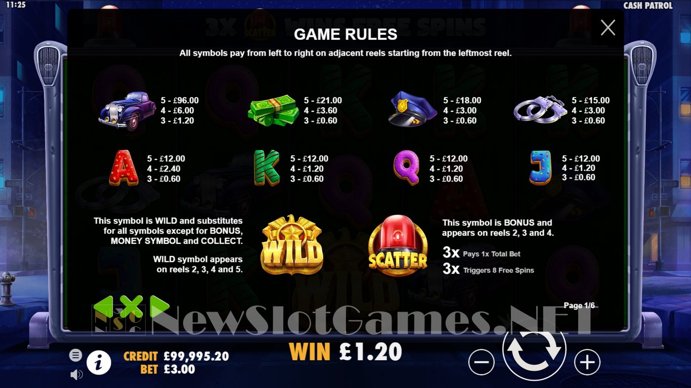 Cash Patrol Slot Slot Image in Demo - pic. 3