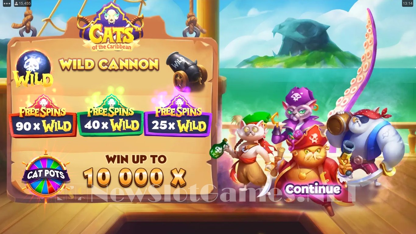 Cats of the Caribbean Slot Demo Image