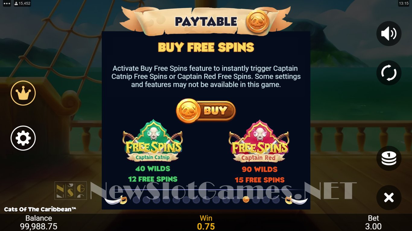 Cats of the Caribbean Slot Slot Image in Demo - pic. 11