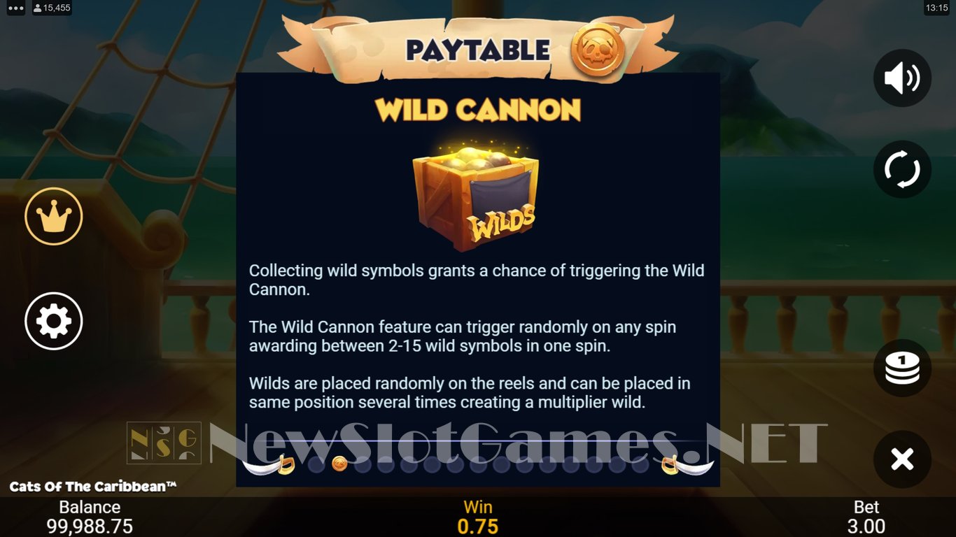 Cats of the Caribbean Slot Slot Image in Demo - pic. 6