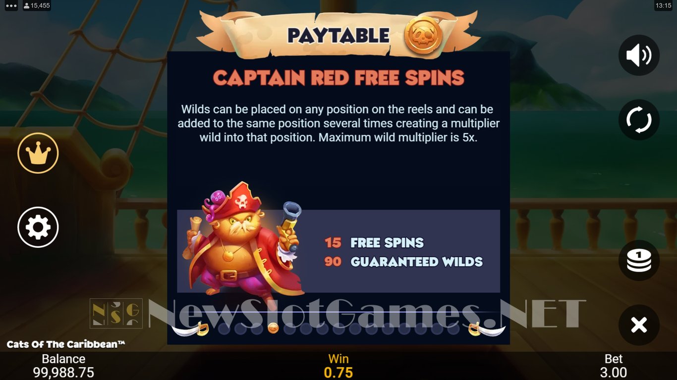 Cats of the Caribbean Slot Slot Image in Demo - pic. 8