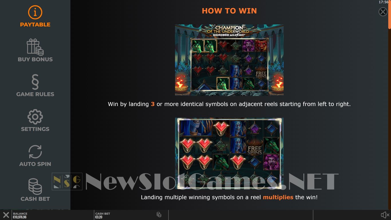 Champion of the Underworld Slot Slot Image in Demo - pic. 3