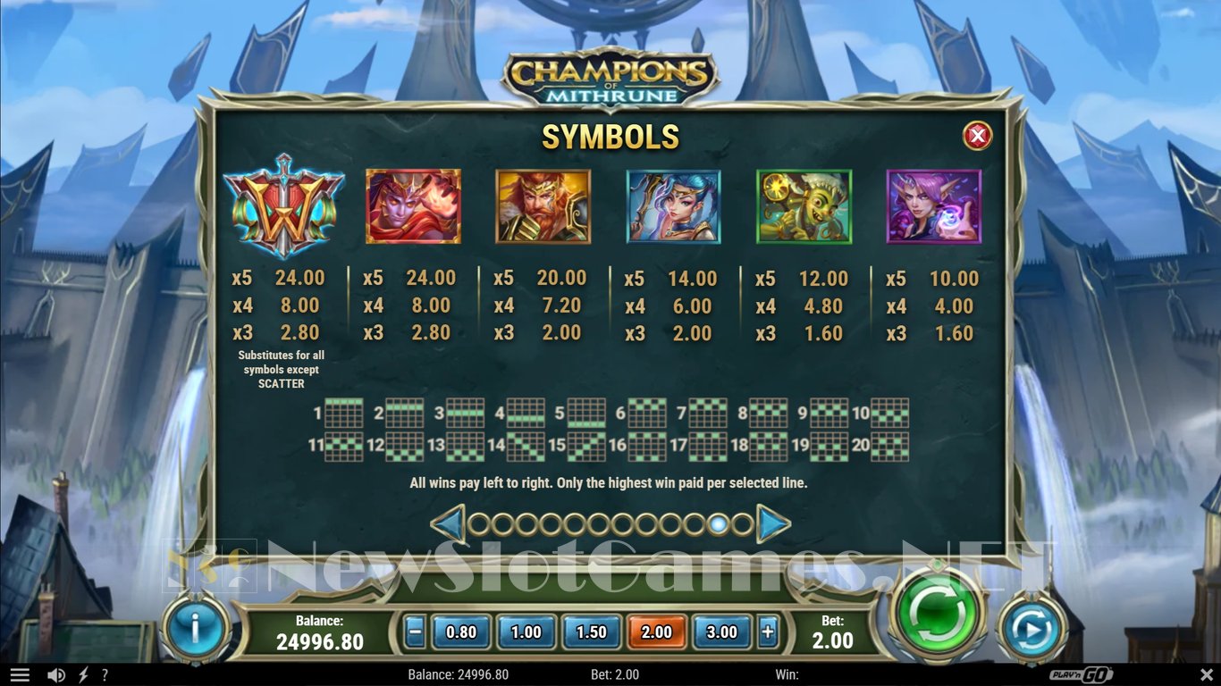 Champions of Mithrune Slot Slot Image in Demo - pic. 13