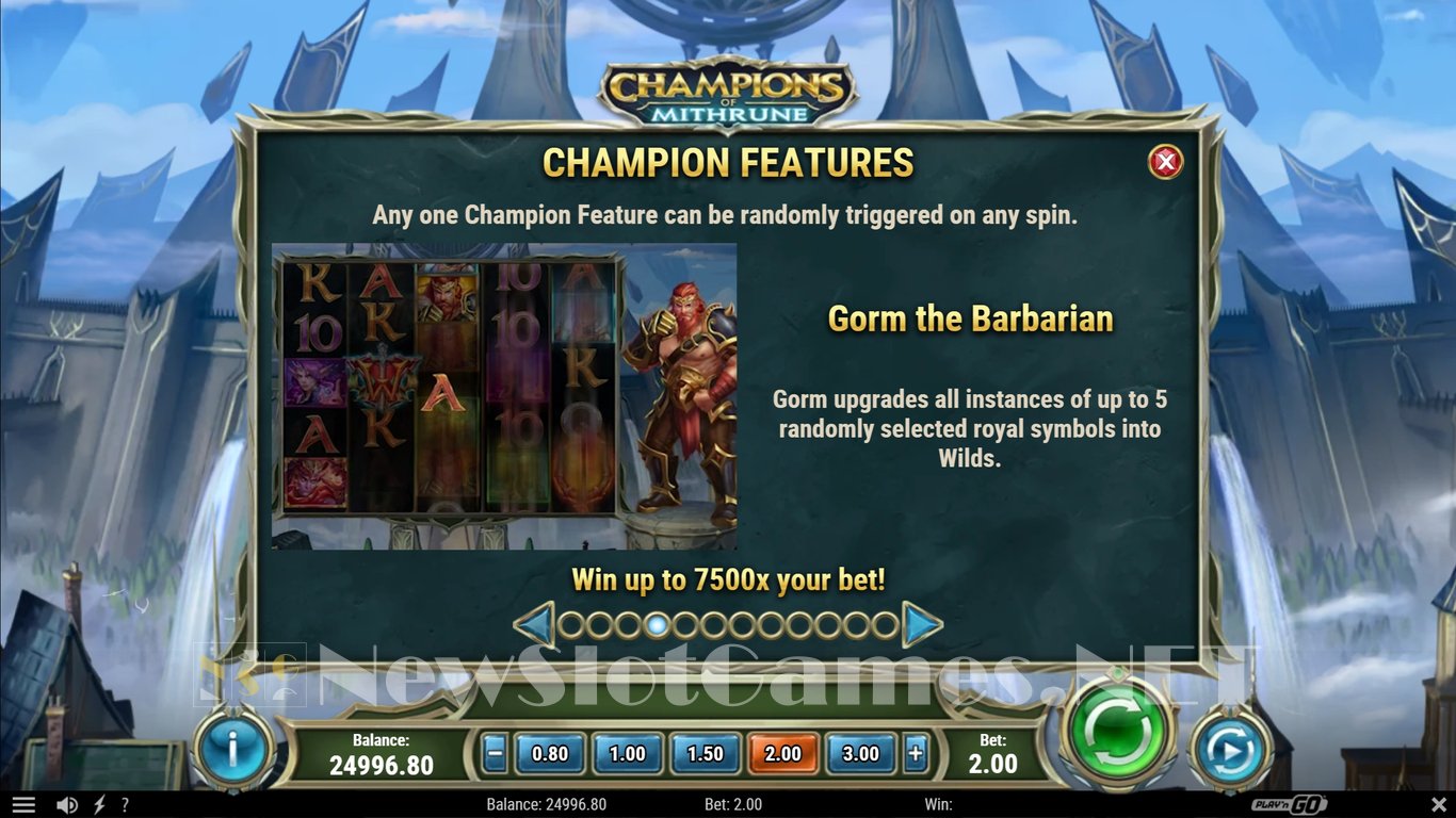 Champions of Mithrune Slot Slot Image in Demo - pic. 9