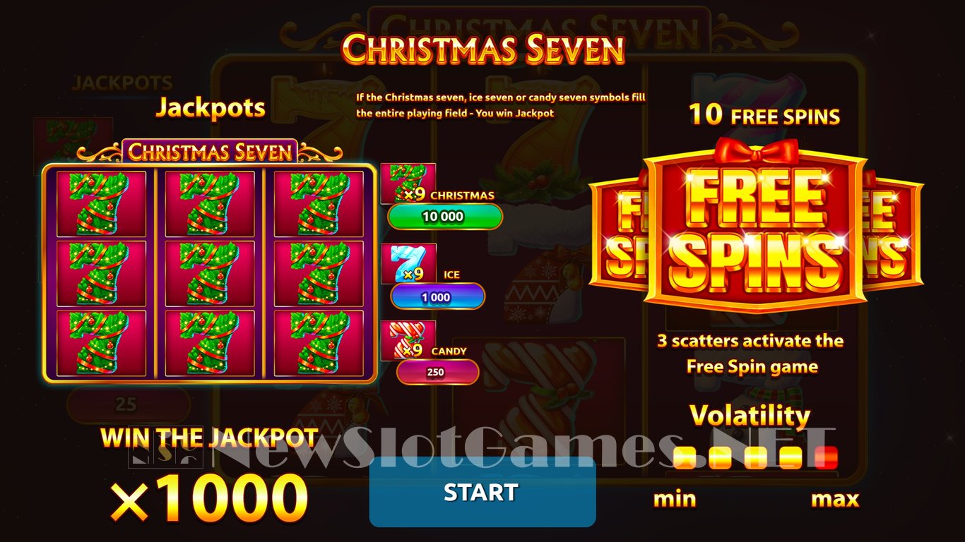 Christmas Seven Slot Demo Image