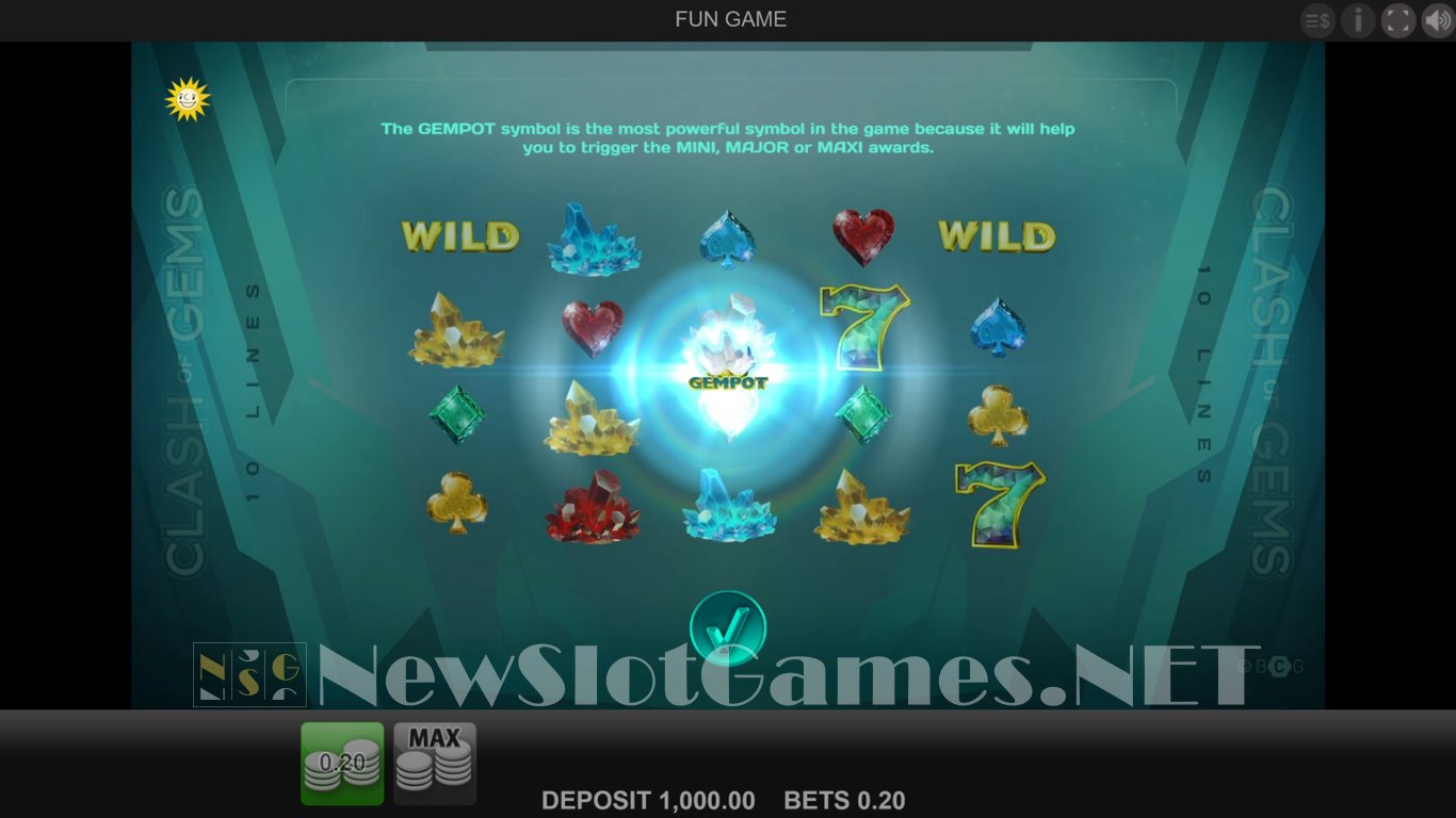 Clash of Gems Slot Demo Image