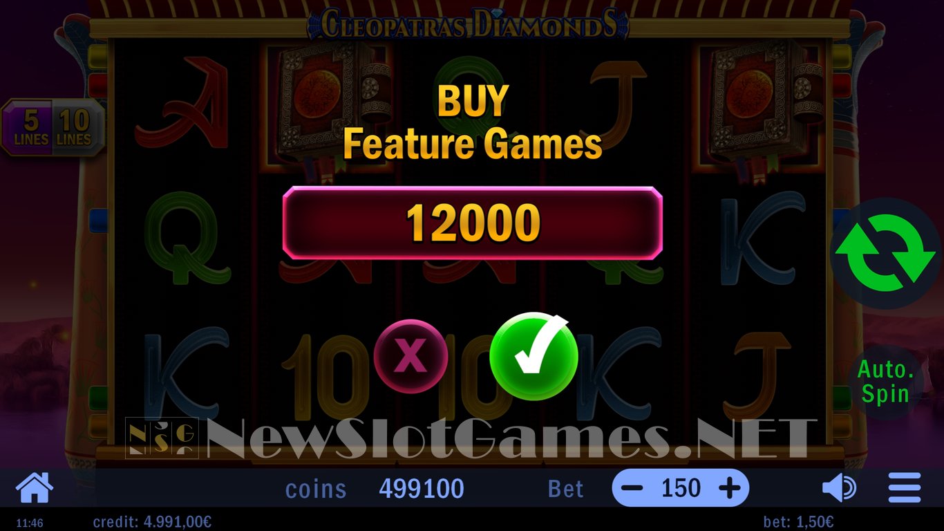 Cleopatras Diamonds Slot Slot Image in Demo - pic. 10