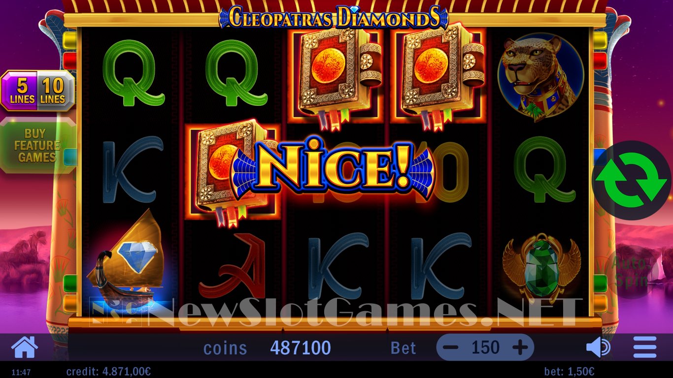 Cleopatras Diamonds Slot Slot Image in Demo - pic. 11