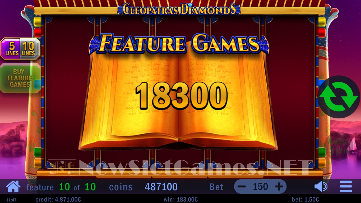 Cleopatras Diamonds Slot Slot Image in Demo - pic. 15