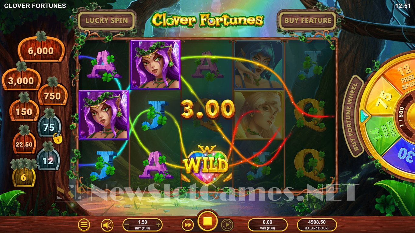 Clover Fortunes Slot Demo Image