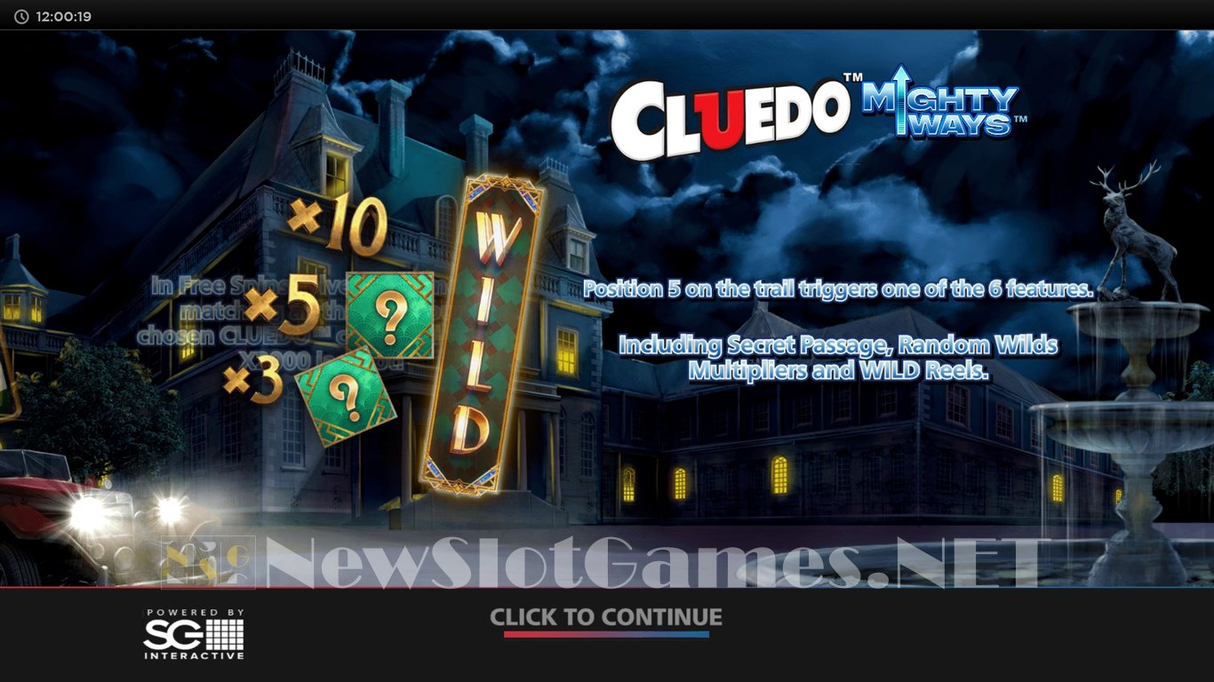 Cluedo Mighty Ways Slot Demo Image
