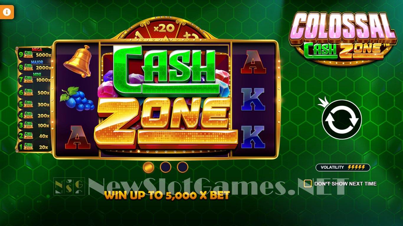Colossal Cash Zone Slot Demo Image
