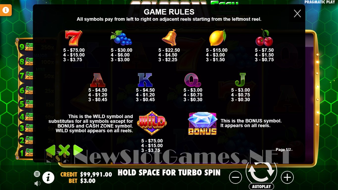Colossal Cash Zone Slot Slot Image in Demo - pic. 4