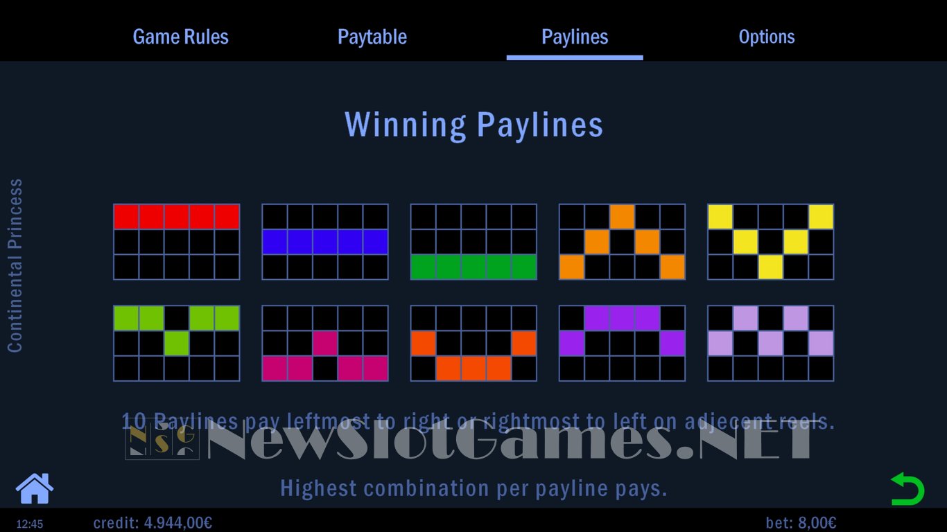 Continental Princess Slot Slot Image in Demo - pic. 5