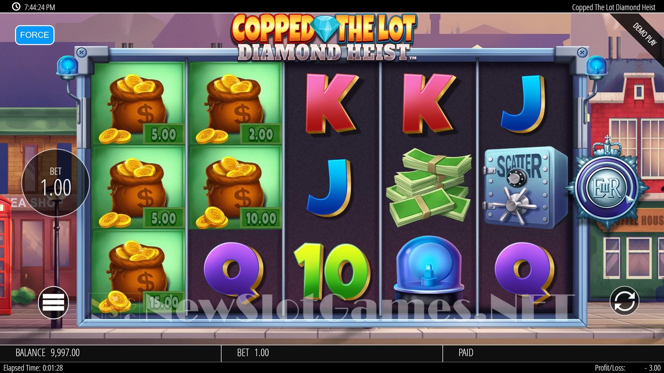 Copped the Lot Diamond Heist Slot Slot Image in Demo - pic. 3