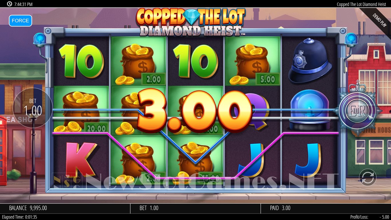 Copped the Lot Diamond Heist Slot Slot Image in Demo - pic. 4