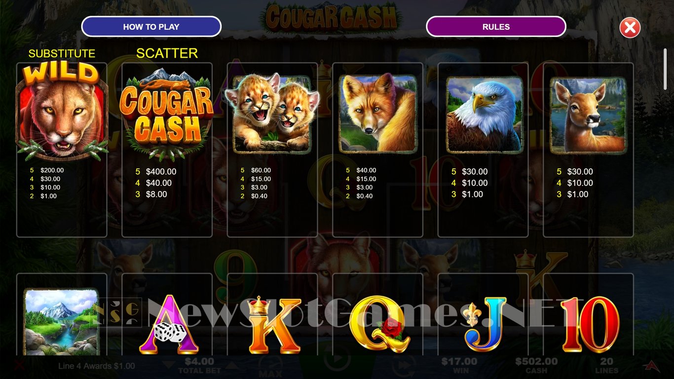 Cougar Cash Slot Slot Image in Demo - pic. 4