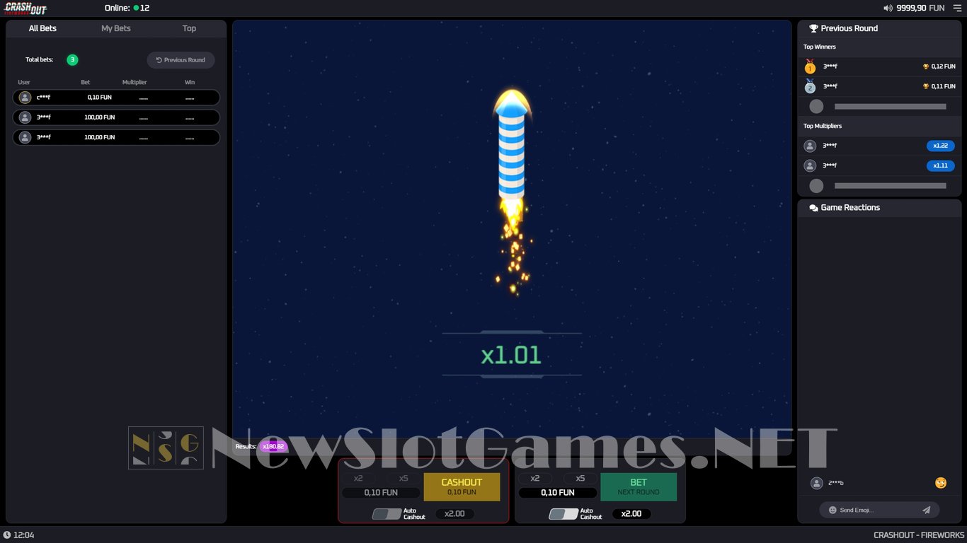 Crashout - Fireworks Slot Slot Image in Demo - pic. 2