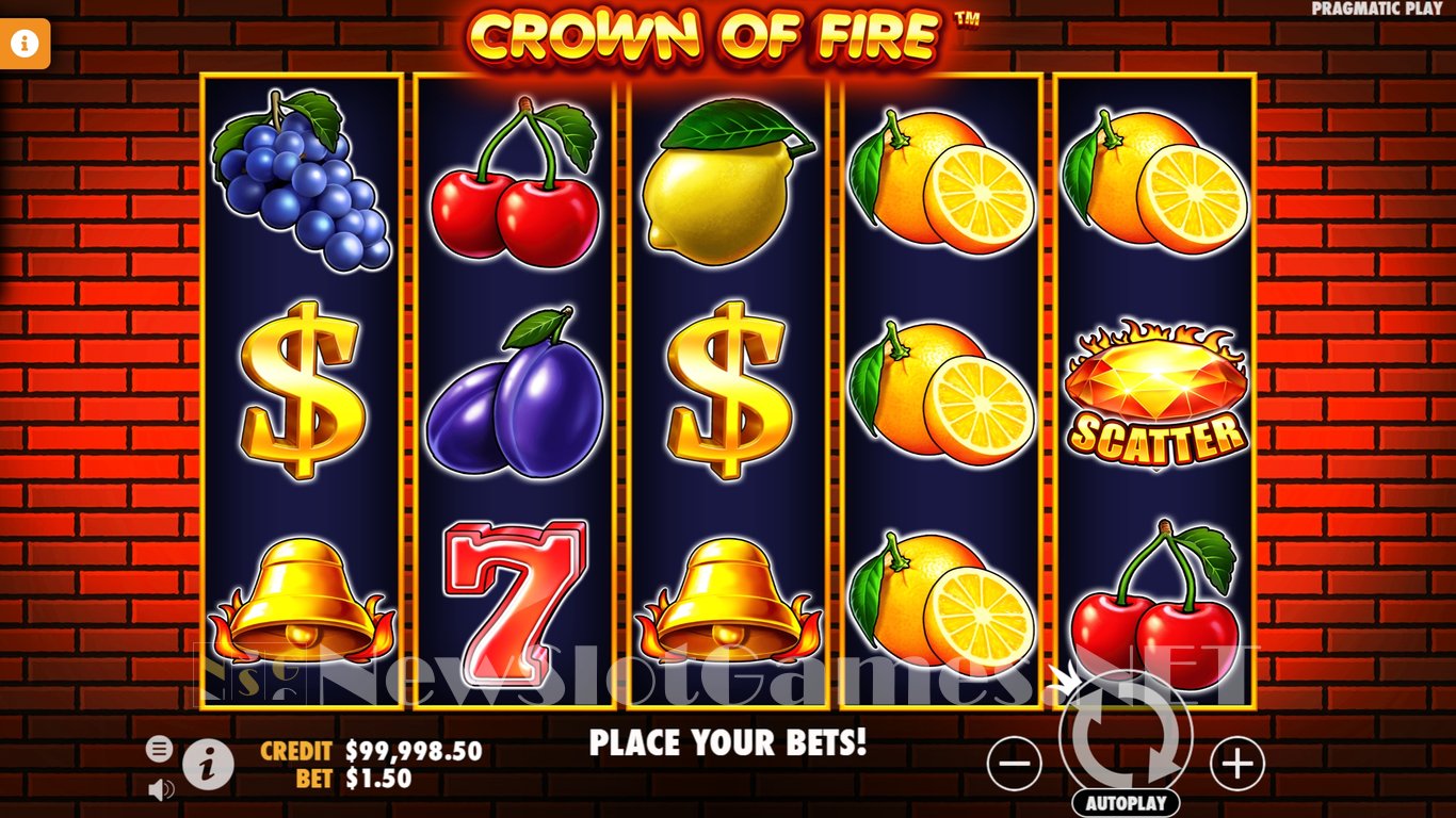 Crown of Fire Slot Demo Image