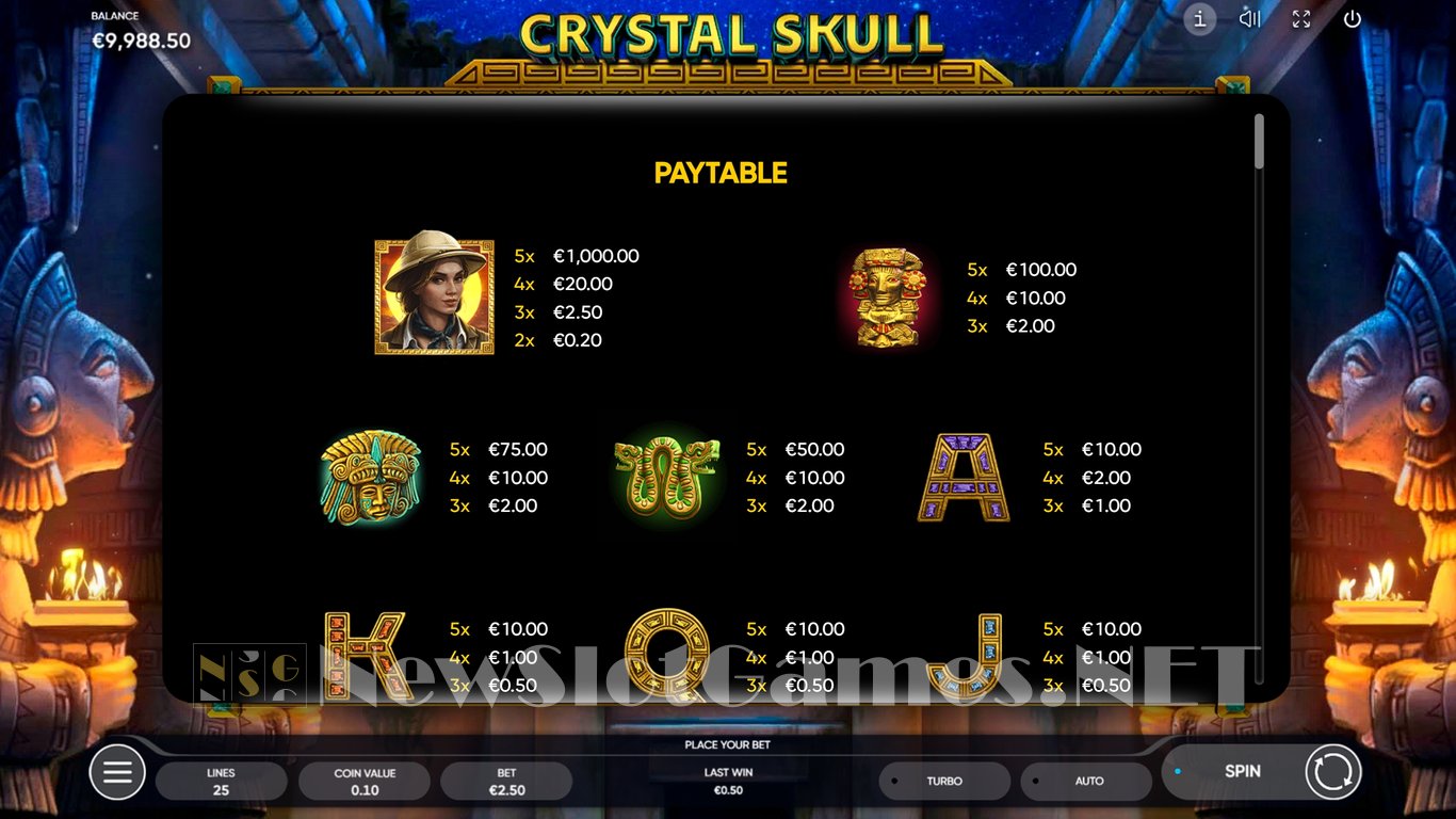 Crystal Skull Slot Slot Image in Demo - pic. 5
