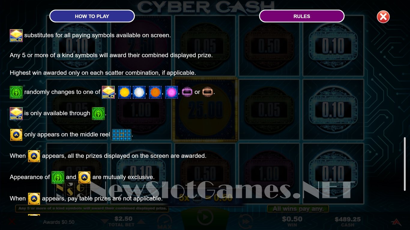 Cyber Cash Slot Slot Image in Demo - pic. 5