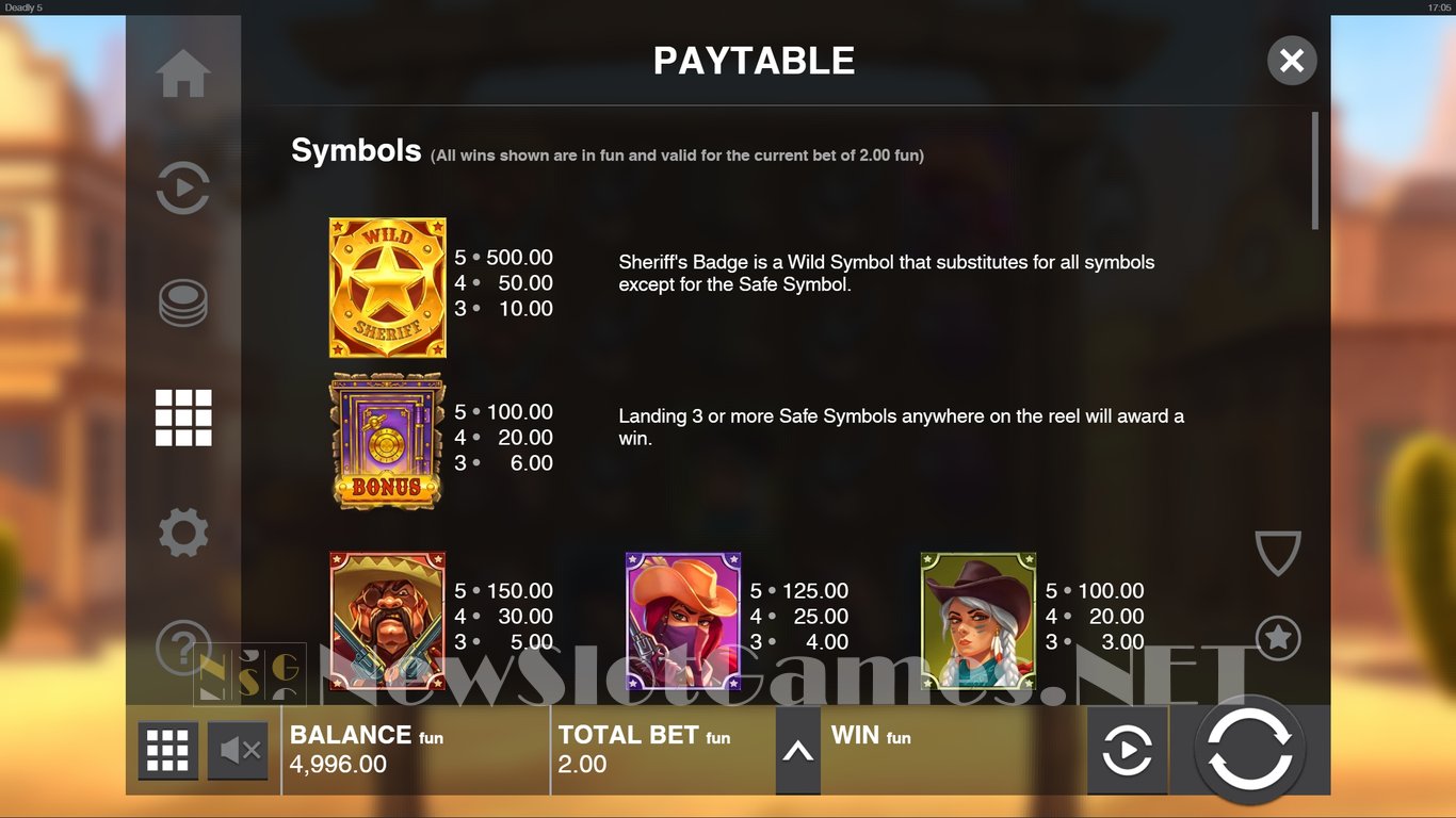 Deadly 5 Slot Slot Image in Demo - pic. 4