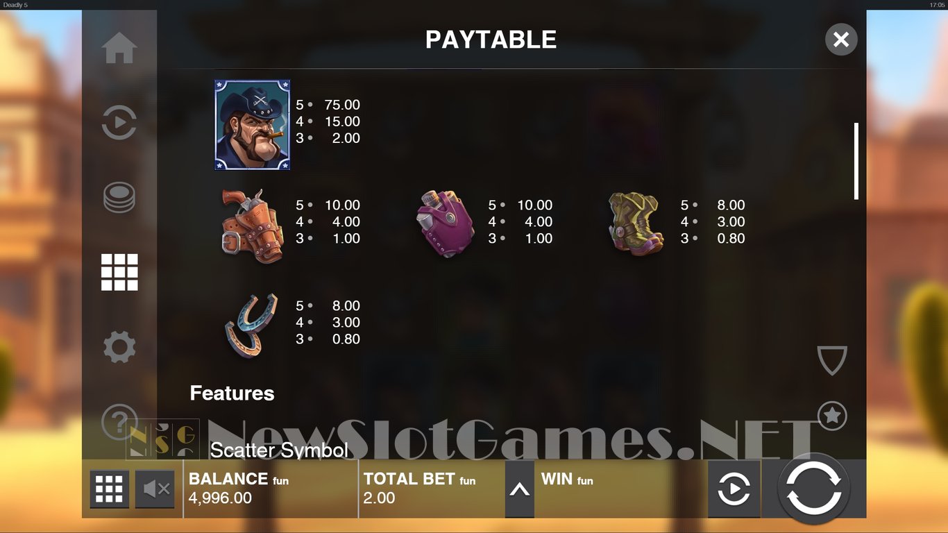 Deadly 5 Slot Slot Image in Demo - pic. 5